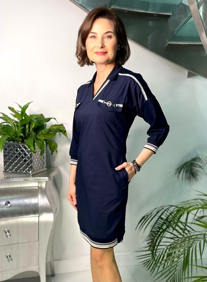 Sukienka Marynarska Jenny M05011 - obrazek 2