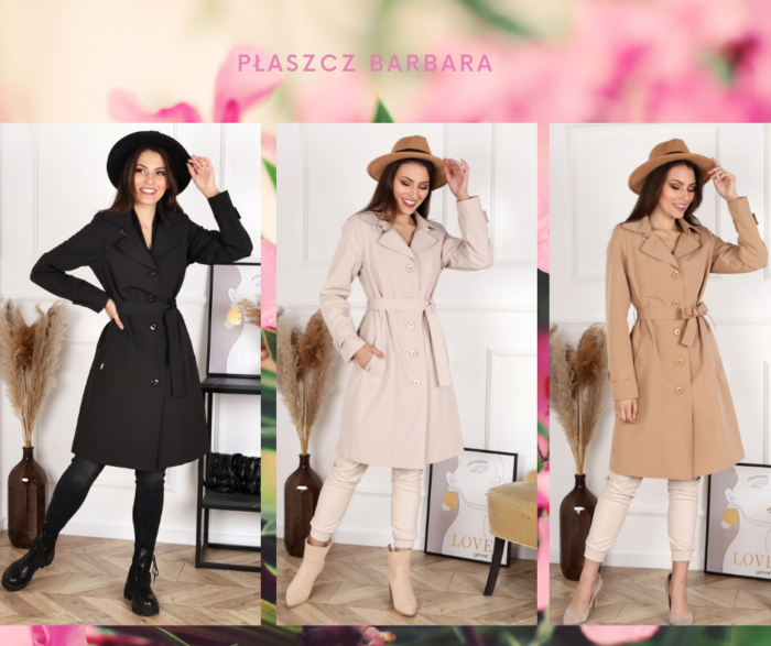 Płaszcz prochowiec Barbara 20002 - obrazek 6